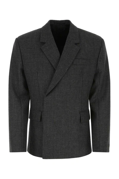 Prada Jackets And Vests In Grey