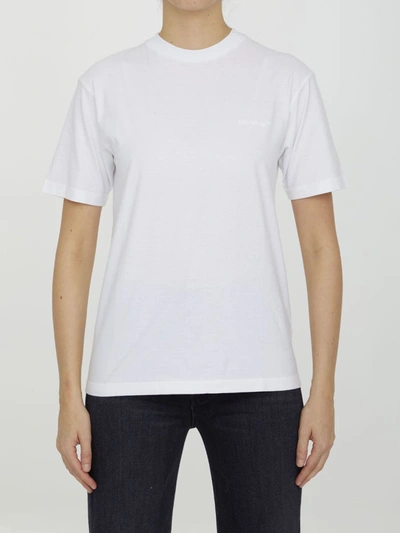 Off-white Diag Print T-shirt In White