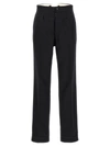 Maison Margiela Herringbone Wool Pleated Trousers