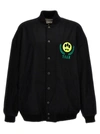 BARROW LOGO EMBROIDERY BOMBER JACKET CASUAL JACKETS, PARKA BLACK