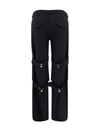 Off-white Black Stretch Polyester Blend Cargo Pant In Black