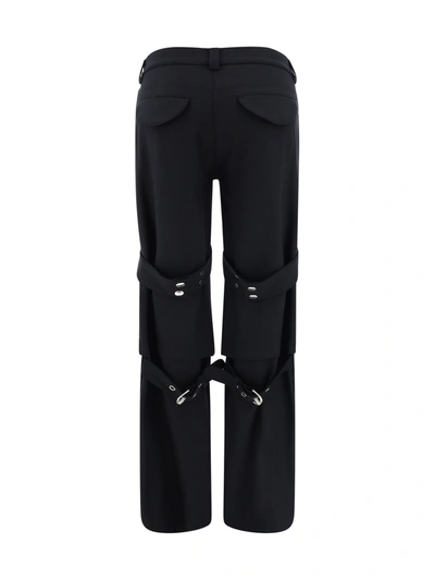 Off-white Straight-leg Strappy Cargo Pants In Black