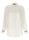 FABIANA FILIPPI SATIN SHIRT SHIRT, BLOUSE WHITE