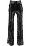 Rotate Birger Christensen High-waisted Sequinned Flared Trousers
