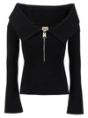 Khaite Sevyn Off-the-shoulder Knitted Top