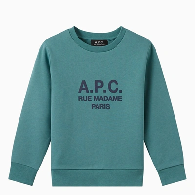 Apc Elie Green Crew-neck Sweatshirt