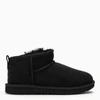 Ugg Classic Ultra Mini Black Boot In Black