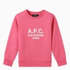 APC A.P.C. ELIE SALMON CREW-NECK SWEATSHIRT