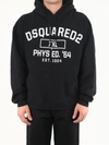 DSQUARED2 D2 XXL HERCA HOODIE BLACK