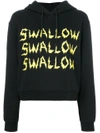 MCQ BY ALEXANDER MCQUEEN MCQ ALEXANDER MCQUEEN SWALLOW HOODIE SWEATSHIRT - BLACK,451438RIT0512179947