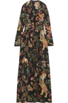 ETRO PRINTED SILK-CREPE GOWN