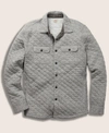 Faherty Epic Quilted Fleece Cpo Jacket In Carbon Melange In Carbon Melange