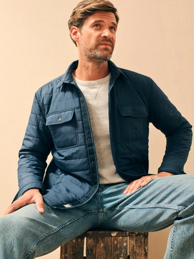 Faherty Atmosphere Shirt Jacket In Blue Nights