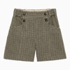 BONPOINT BONPOINT HOUNDSTOOTH LIQUORICE SHORTS