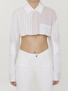 OFF-WHITE CROPPED MOTORCYCLE SHIRT