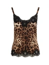 Dolce & Gabbana Leopard Print Silk Cami Top