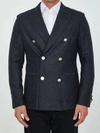 Tonello Grey Wool Jacket In Grey