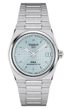 Tissot Women's Swiss Automatic Prx Powermatic 80 Stainless Steel Bracelet Watch 35mm In Grey