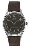 TISSOT HERITAGE 1938 LEATHER STRAP WATCH, 39MM