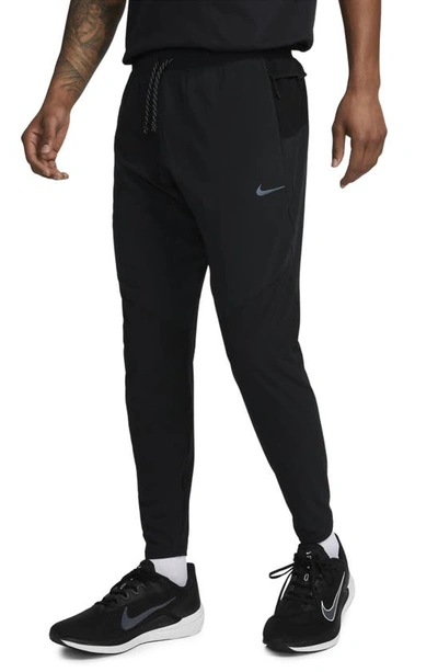 Nike Men's Dri-fit Running Division Phenom Slim-fit Running Pants In Black