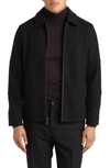 Hart Schaffner Marx Paloma Wool Blend Twill Jacket In Black Twill