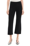 Theory Bistretch Cotton-blend Kick Pants In Black