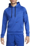 Nike Men's Therma-fit Pullover Fitness Hoodie In Game Royal/game Royal