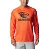 COLUMBIA COLUMBIA  ORANGE OREGON STATE BEAVERS PFG TERMINAL TACKLE OMNI-SHADE RAGLAN LONG SLEEVE T-SHIRT