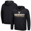 Colosseum Black Vanderbilt Commodores Lantern Pullover Hoodie In Black
