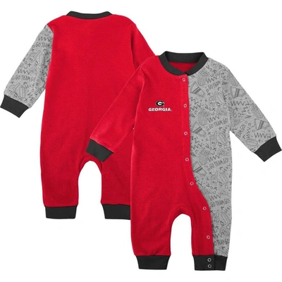 OUTERSTUFF INFANT RED GEORGIA BULLDOGS PLAYBOOK TWO-TONE SLEEPER
