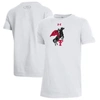 UNDER ARMOUR YOUTH UNDER ARMOUR  WHITE TEXAS TECH RED RAIDERS THROWBACK PERFORMANCE COTTON T-SHIRT