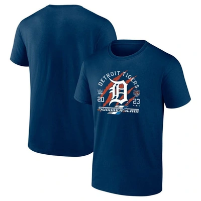 Fanatics Branded Navy Detroit Tigers X 2023 Summerslam T-shirt