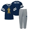 OUTERSTUFF INFANT NAVY PENN STATE NITTANY LIONS TWO-PIECE RED ZONE JERSEY & PANTS SET