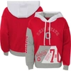 Outerstuff Big Girls Scarlet Distressed Ohio State Buckeyes True Fan Soft Fleece Pullover Hoodie In Scarlet
