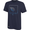 OUTERSTUFF NAVY TENNESSEE TITANS COMBINE AUTHENTIC CLUTCH T-SHIRT