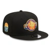 New Era Men's  Black Houston Rockets Neon Pop 9fifty Snapback Hat In Black