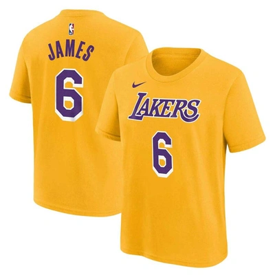 Nike Unisex Lebron James Gold Los Angeles Lakers Swingman Jersey - Icon Edition At Nordstrom in Yellow