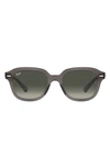 Ray Ban Erik 53mm Gradient Square Sunglasses In Grad Grey