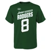 Outerstuff Big Boys Aaron Rodgers Green New York Jets Name And Number Tilt T-shirt In Green