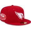 New Era Men's  Scarlet Arizona Cardinals 2006 Inaugural Season Main Patch 59fifty Fitted Hat In Scarlet