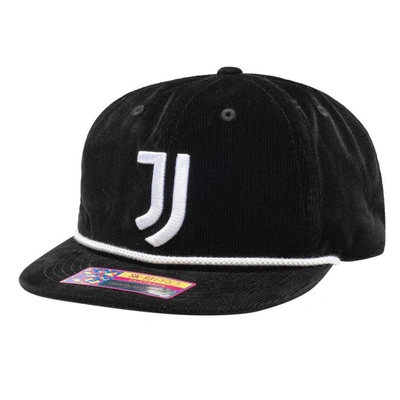 Fan Ink Men's Black Juventus Snow Beach Adjustable Hat