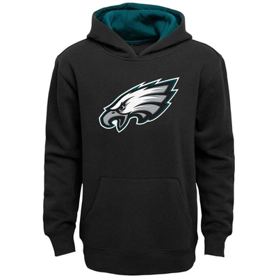 Outerstuff Kids' Big Boys Black Philadelphia Eagles Prime Pullover Hoodie