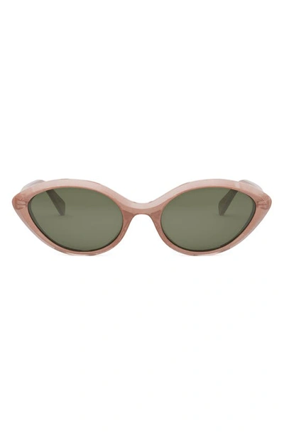 Celine Bold Three-dot Acetate Square Sunglasses In Pink/green