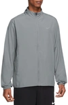 Nike Form Dri-fit Hooded Versatile Jacket In Smoke Grey/ Silver
