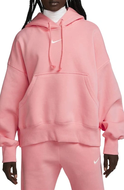 Nike Women's  Sportswear Phoenix Fleece Over-oversized Pullover Hoodie In Pink