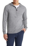 JOHNNIE-O JOHNNIE-O MITCH HOODED HALF ZIP WOOL & CASHMERE SWEATER