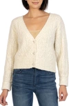 Kut From The Kloth Petra Crop Cable Cardigan In Ivory