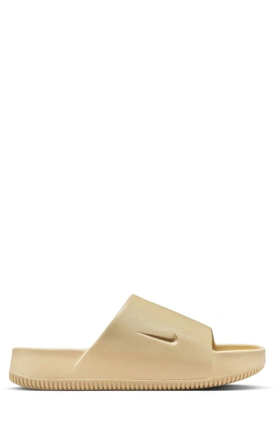Nike Calm Slide Sandal In Sesame/ Sesame