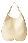 BURBERRY EXTRA LARGE CHESS LEATHER HOBO BAG
