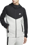 Nike Mens  Tech Fleece Full-zip Hoodie In Dark Grey/black/white